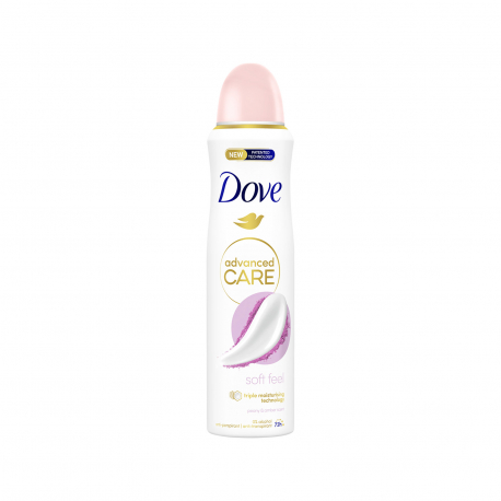 Dove αποσμητικό σώματος γυναικείο advanced care soft feel (150ml)
