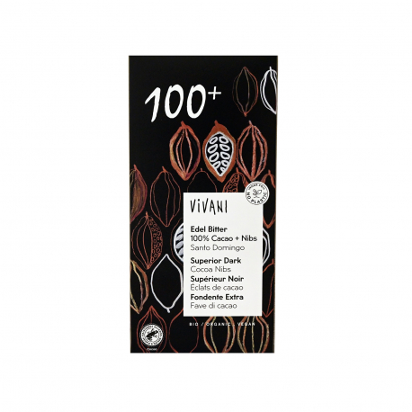 Vivani σοκολάτα υγείας 100+ - βιολογικό (80g)
