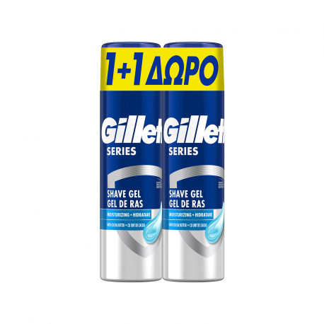 Gillette gel ξυρίσματος series (200ml) (1+1)