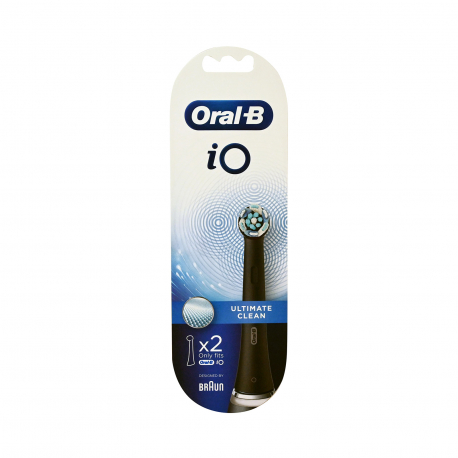 Oral- B ανταλλακτικό βουρτσάκι ηλεκτρικής οδοντόβουρτσας IO ultimate clean black (2τεμ.)