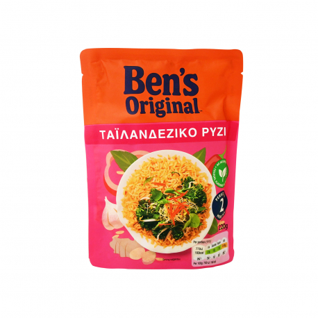 Ben's original ρύζι ταϊλανδέζικο έτοιμο σε 2 λεπτά (220g)