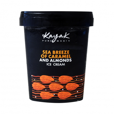 Kayak παγωτό οικογενειακό sea breeze of caramel & almonds (500ml)