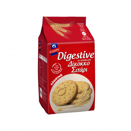 Αλλατίνη μπισκότα digestive κλασικά με αλεύρι από δίκοκκο σιτάρι (158g)