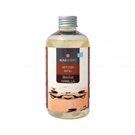 Alka scents ανταλλακτικό αρωματικό χώρου diffuser vanilla (250ml)