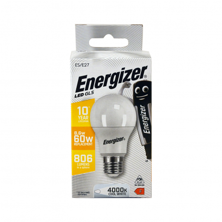 Energizer λάμπα led E27 βιδωτή/ cool white 8,2W