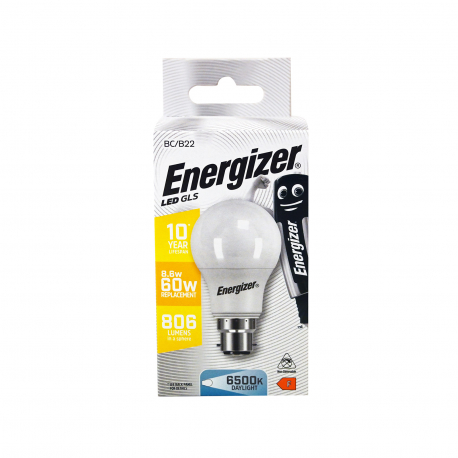 Energizer λάμπα led gls A60 B22 βιδωτή/ λευκή