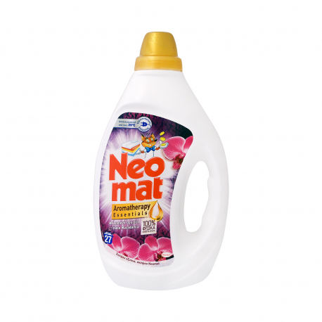 Neomat υγρό απορρυπαντικό πλυντηρίου ρούχων gel Μαλαισιανή ορχιδέα & έλαιο macadamia 1,215lt (27μεζ.)