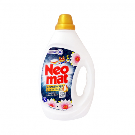 Neomat υγρό απορρυπαντικό πλυντηρίου ρούχων gel λωτός Μπαλί έλαιο αμυγδάλου 1,215lt (27μεζ.)