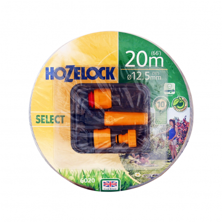 Hozelock σετ λάστιχο ποτίσματος & εξαρτήματα select 20m