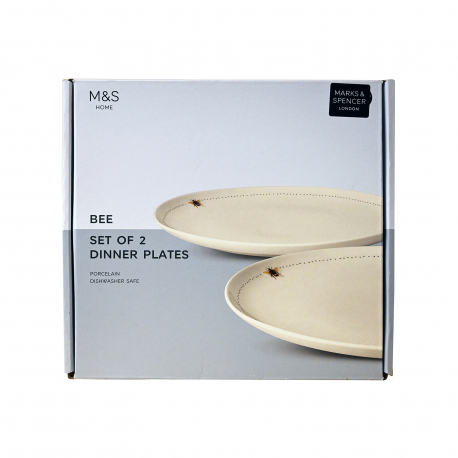 M&S home σετ πιάτων bee - dinner plates (2τεμ.)