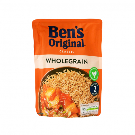 Ben's original ρύζι ολικής αλέσεως έτοιμο σε 2 λεπτά (220g)
