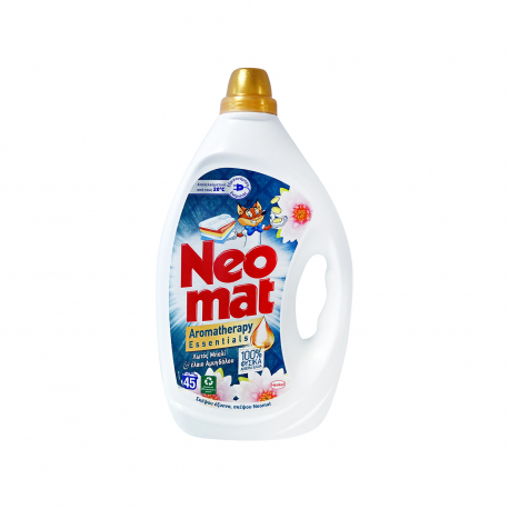 Neomat υγρό απορρυπαντικό πλυντηρίου ρούχων gel λωτός Μπαλί έλαιο αμυγδάλου 2,025 lt (45μεζ.)