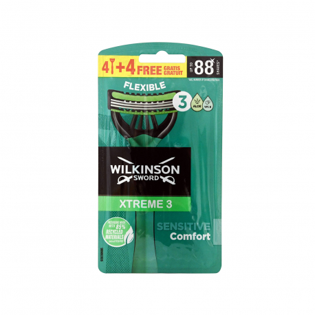 Wilkinson ξυραφάκια αντρικά xtreme 3 sensitive comfort (4+4)
