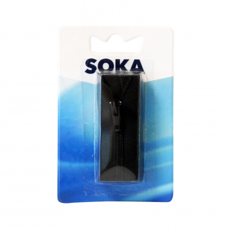 Soka φερμουάρ πλαστικά N157-1 μαύρο 20εκ.