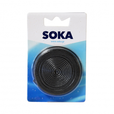 Soka λάστιχο υφασμάτων Ν133- 1 φαρδύ - μαύρο