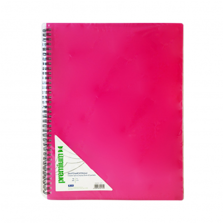 Ντοσιέ με διαφάνειες - σουπλ σπιράλ Α4 32179 ροζ