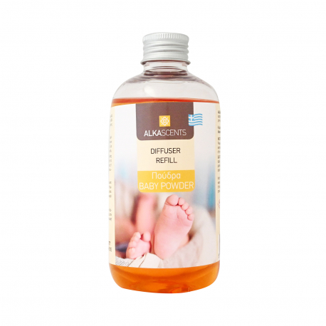 Alka scents ανταλλακτικό αρωματικό χώρου diffuser baby powder (250ml)