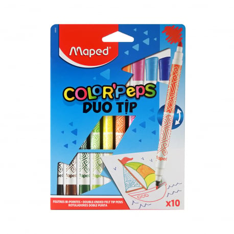 Maped μαρκαδόροι color peps duo tip (10τεμ.)