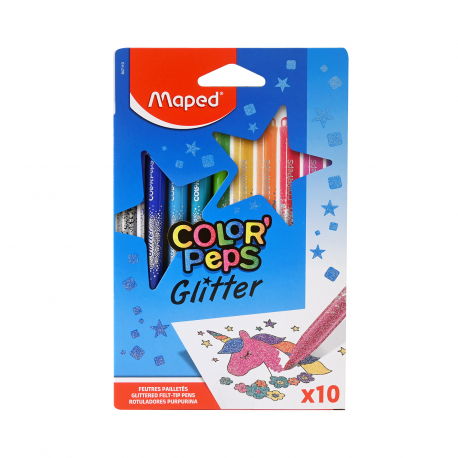 Maped μαρκαδόροι color peps glitter (10τεμ.)