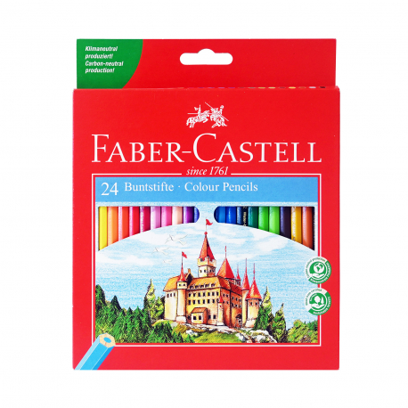 Faber castell ξυλομπογιές κάστρο (24τεμ.)