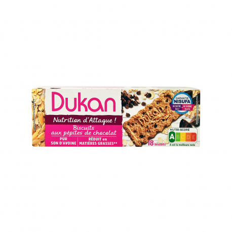 Dukan μπισκότα σοκολάτας με πίτουρο βρώμης (225g)