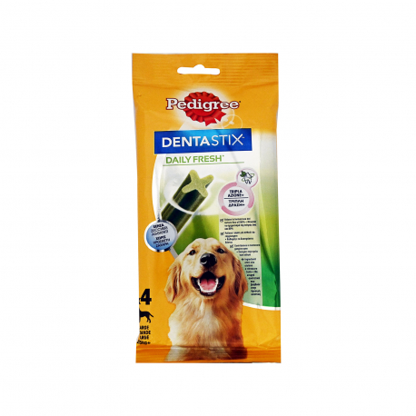 Pedigree τροφή σκύλου συμπληρωματική dentastix daily fresh (4τεμ.)