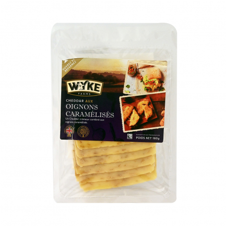 Wyke farms τυρί cheddar για τοστ με καραμελωμένα κρεμμύδια σε φέτες (160g)