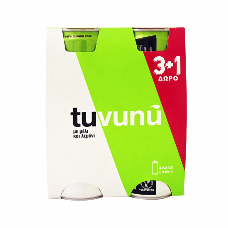 Tuvunu τσάι του βουνού με μέλι & λεμόνι (330ml) (3+1)