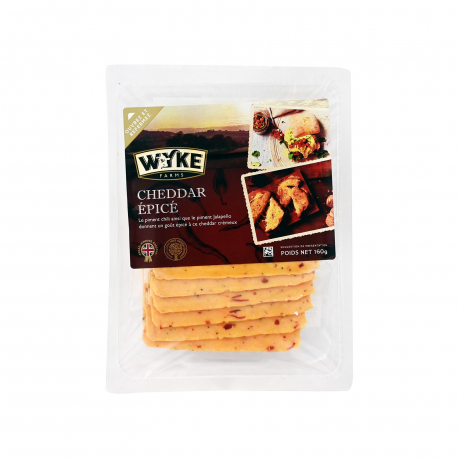 Wyke farms τυρί cheddar για τοστ με μπαχαρικά σε φέτες (160g)