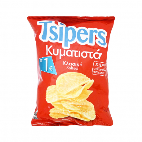 Tsipers τσιπς πατατάκια κυματιστά αλατισμένο (80g)