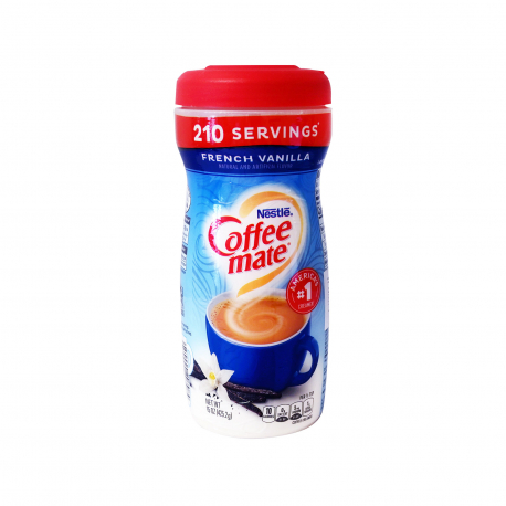 Nestle υποκατάστατο κρέμας σκόνη coffee mate french vanilla - χωρίς γλουτένη, χωρίς λακτόζη (425.2g)