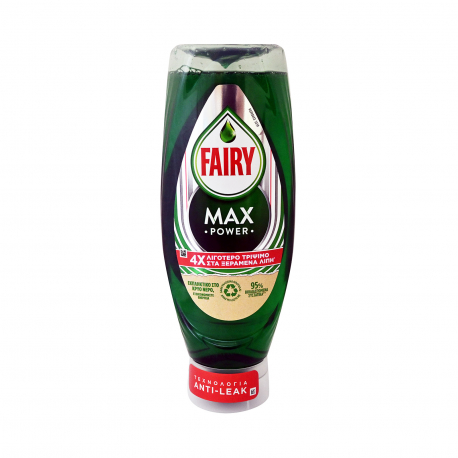 Fairy υγρό πιάτων για πλύσιμο στο χέρι max power (660ml)