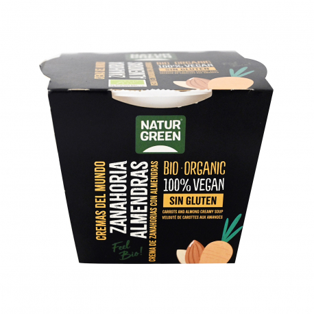 Natur green σούπα βελουτέ καρότα & αμύγδαλα - βιολογικό, χωρίς γλουτένη, vegan (310g)