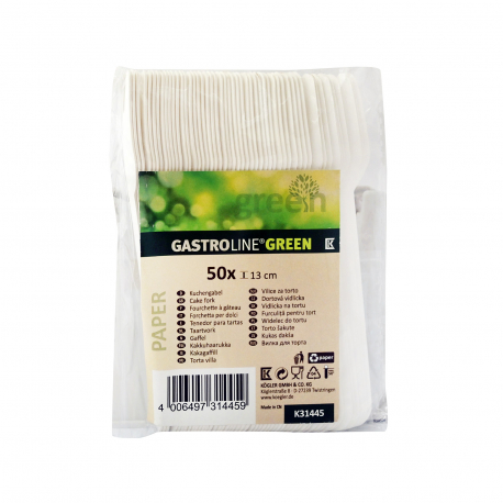 Gastroline πιρούνι μικρό χάρτινο green κ31445 (50τεμ.)