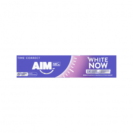 Aim οδοντόκρεμα λευκαντική white now (75ml)