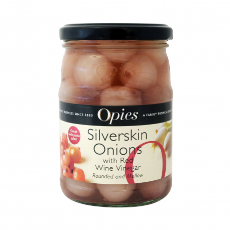 Opies τουρσί silverskin onions with red vinegar (350g)