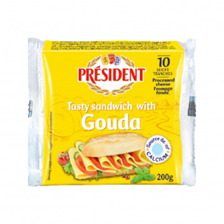 President τυρί γκούντα για τοστ σε φέτες (200g)