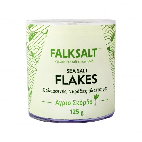 Falksalt νιφάδες άλατος με άγριο σκόρδο - νέο προϊόν (125g)