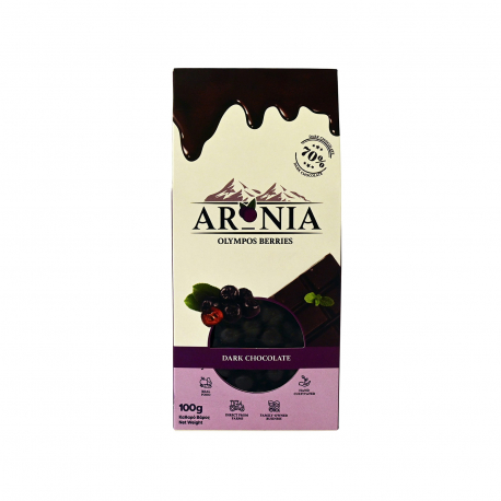 Olympos berries αρώνια αποξηραμένα με επικάλυψη σοκολάτας υγείας - νέο προϊόν (100g)