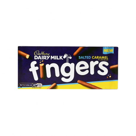 Cadbury γκοφρετάκια fingers salted caramel (114g)
