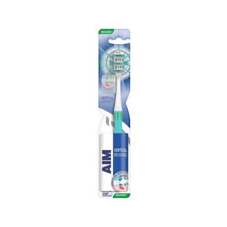 Aim οδοντόβουρτσα vertical soft - γαλάζιο