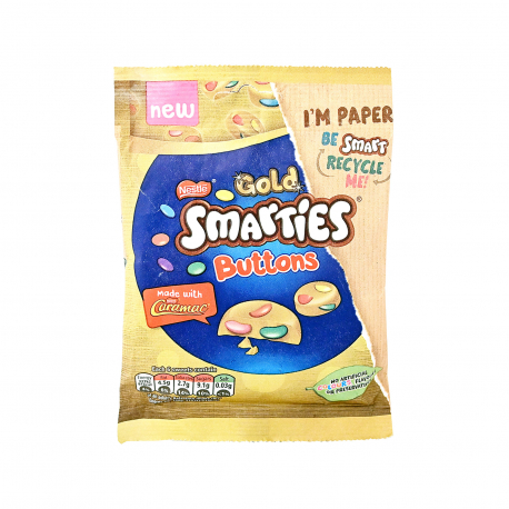 Smarties σοκολατάκια buttons gold (85g)