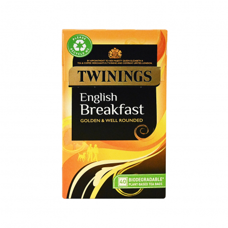 Twinings τσάι english breakfast (40τεμ.)