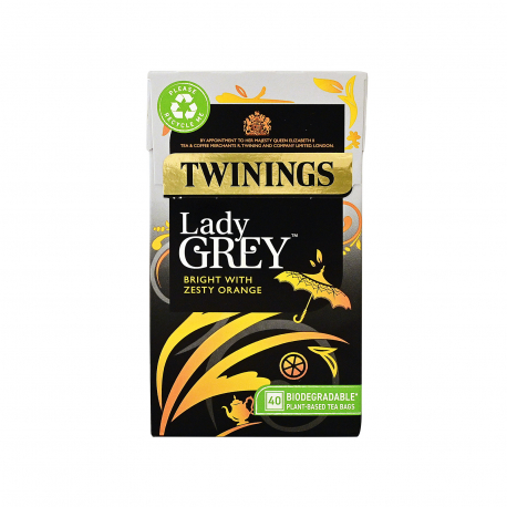 Twinings τσάι lade grey με πορτοκάλι (40φακ.)