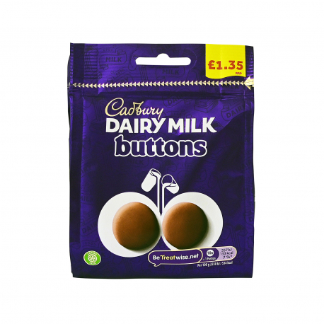 Cadbury σοκολατάκια dairy milk buttons (95g)
