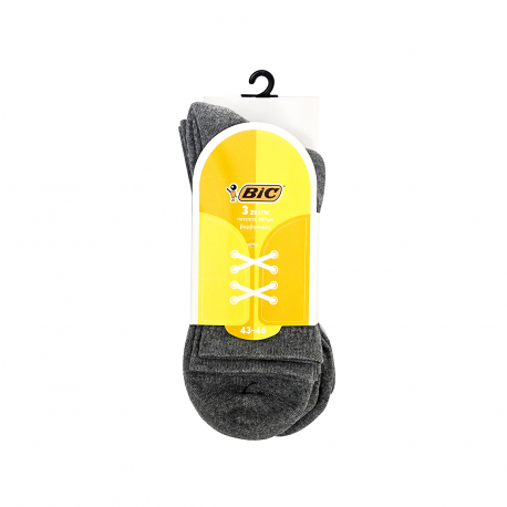 BIC κάλτσα βαμβακερή sport πετσετέ πέλμα/ No. 43- 46 (3τεμ.)