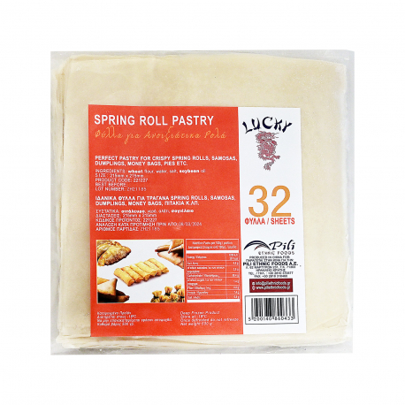 Lucky φύλλο για spring rolls κατεψυγμένο 32 τεμάχια (500g)