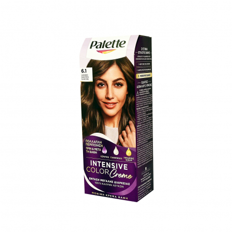 Palette βαφή μαλλιών intensive color care ξανθό σκούρο σαντρέ No. 6.1 