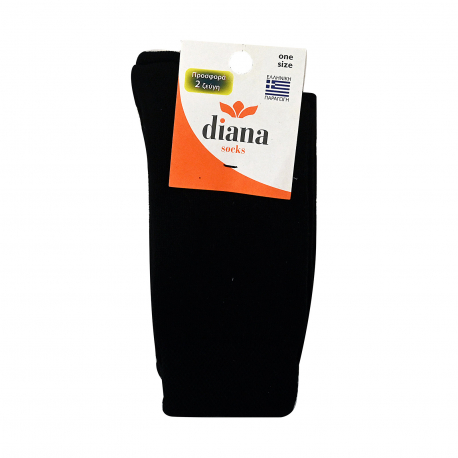Diana καλτσάκι βαμβακερό one size/ μαύρο