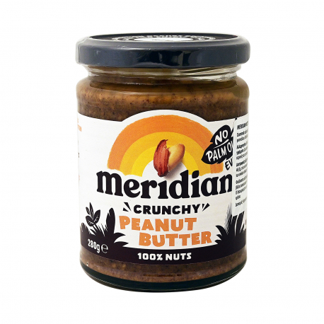 Meridian φιστικοβούτυρο crunchy - νέο προϊόν (280g)